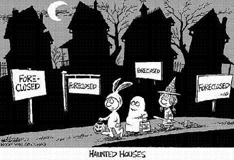 Haunted foreclosed houses