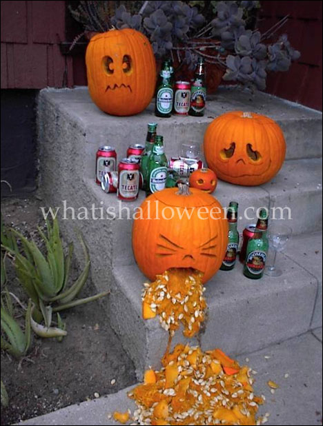 Drunk Halloween Pumpkin